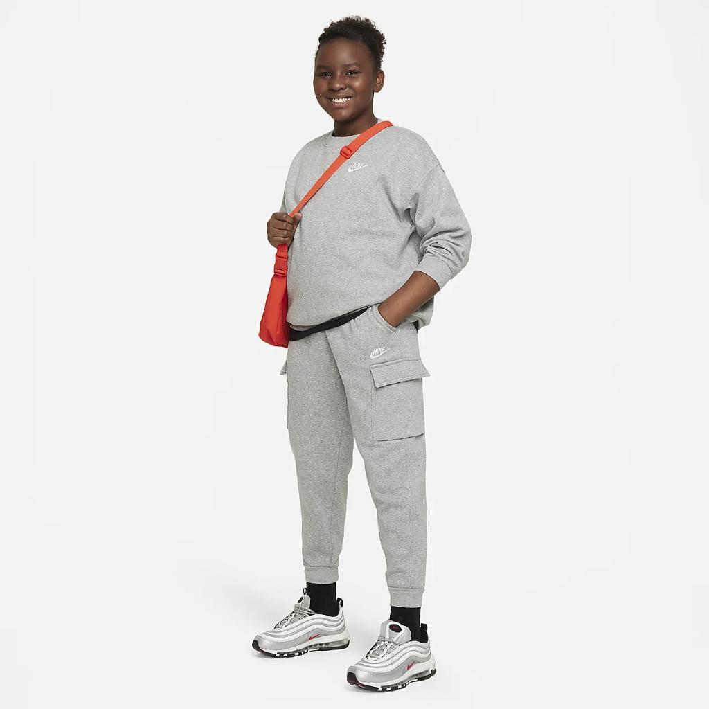 Nike Sportswear Club Fleece Big Kids&#039; Cargo Pants (Extended Size) FD3013-063