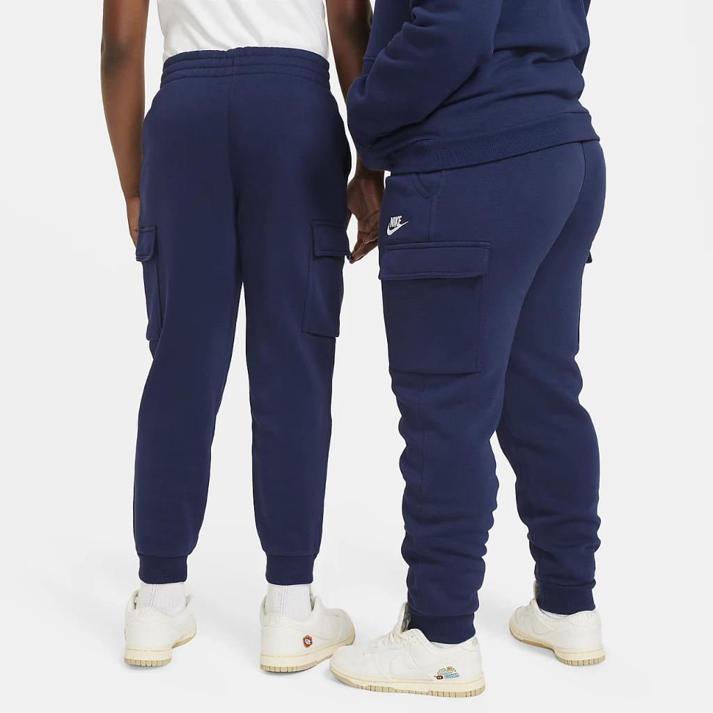 Nike Sportswear Club Fleece Big Kids&#039; Cargo Pants (Extended Size) FD3013-410