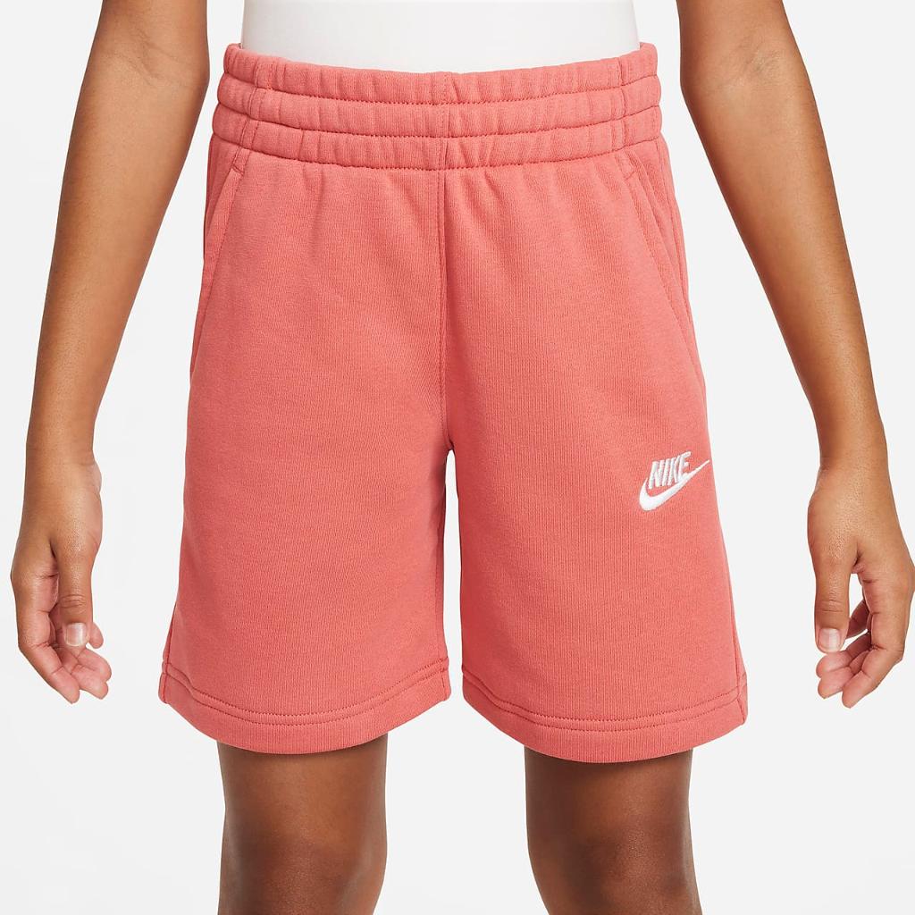Nike Sportswear Club Fleece Big Kids&#039; French Terry Shorts FD3015-655