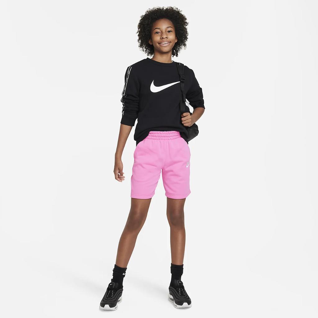 Nike Sportswear Club Fleece Big Kids&#039; French Terry Shorts FD3015-675