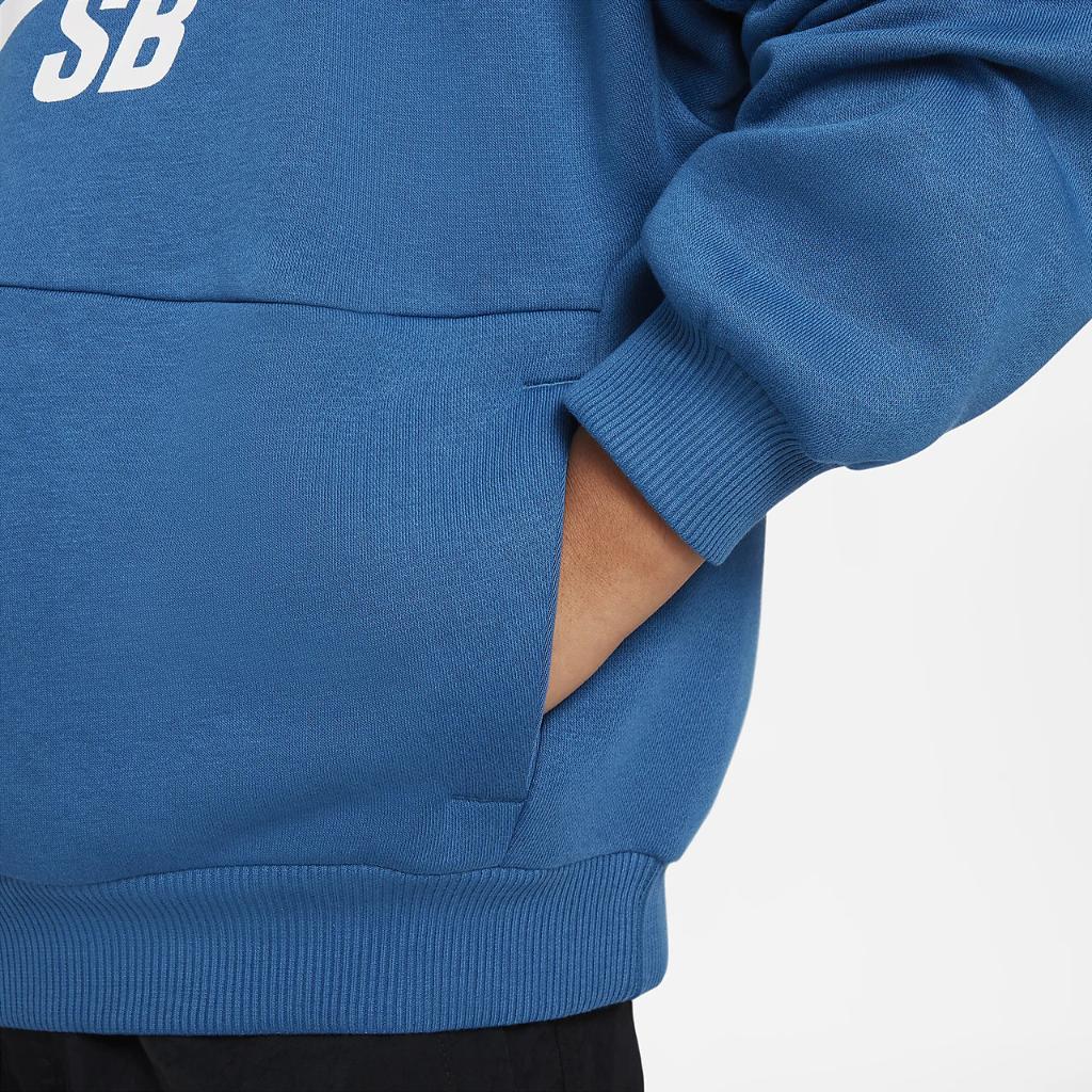 Nike SB Icon Fleece Big Kids&#039; Oversized Pullover Hoodie FD3154-457