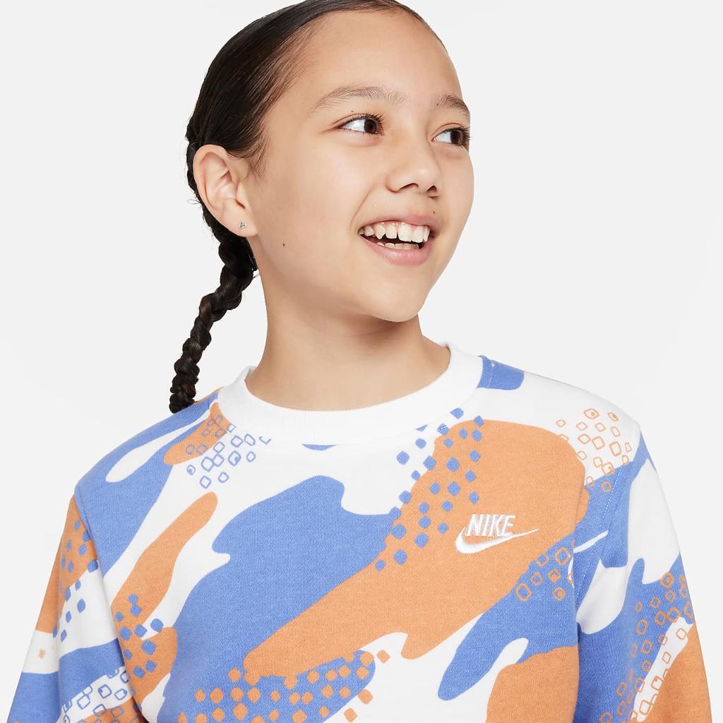 Nike Sportswear Club Fleece Big Kids&#039; Sweatshirt FD3172-450