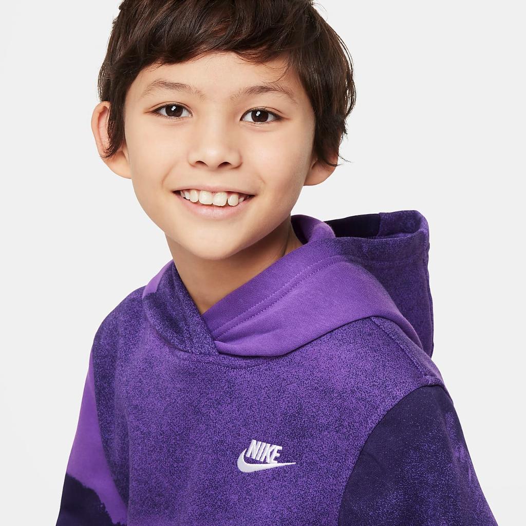 Nike Sportswear Club Fleece Big Kids&#039; Pullover Hoodie FD3174-599