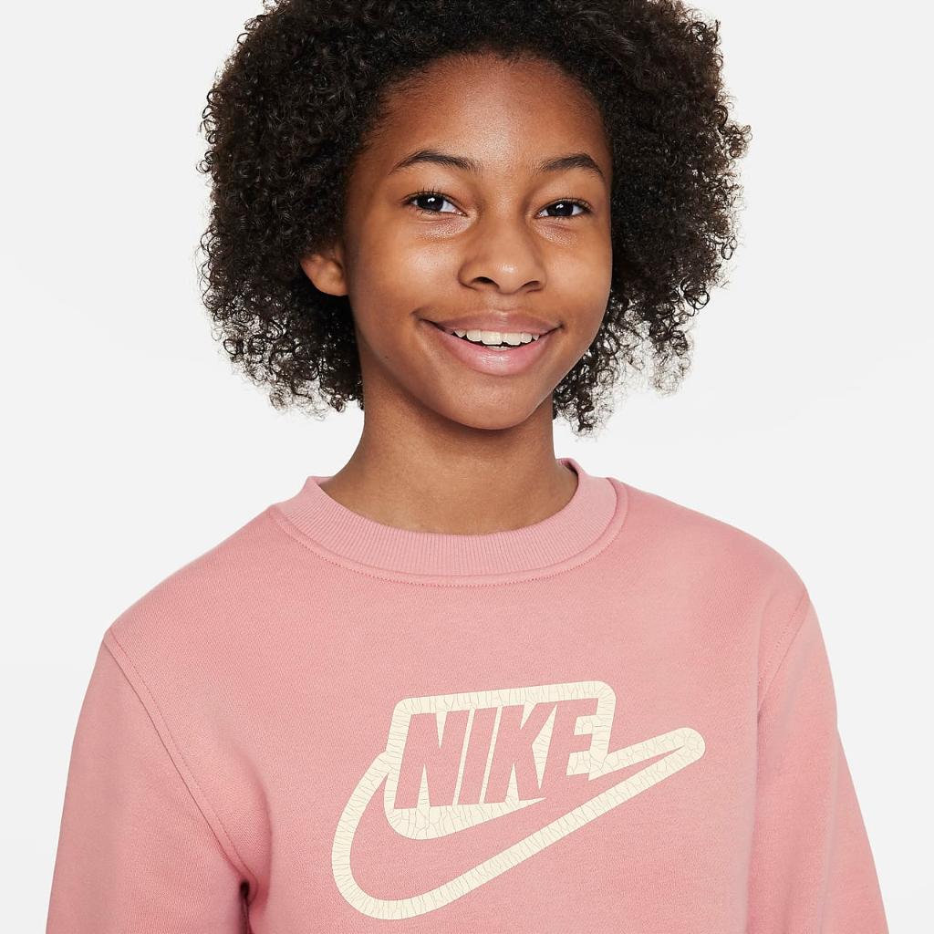 Nike Sportswear Club+ Big Kids&#039; Sweatshirt FD3182-618
