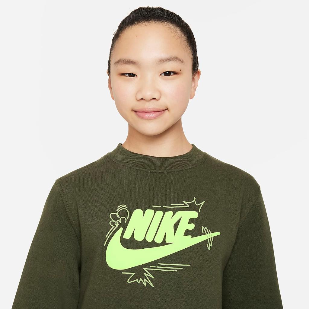 Nike Sportswear Club+ Big Kids&#039; Sweatshirt FD3186-325