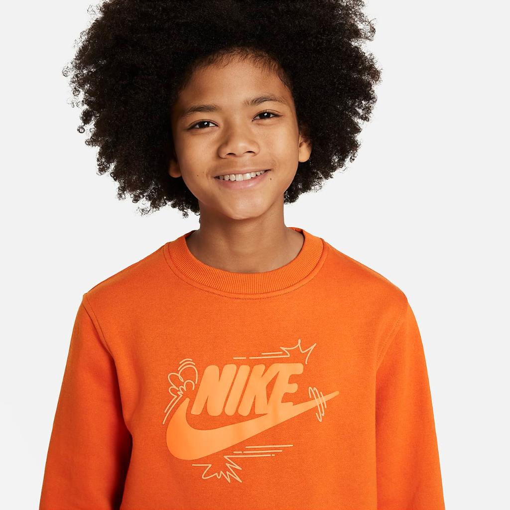 Nike Sportswear Club+ Big Kids&#039; Sweatshirt FD3186-893