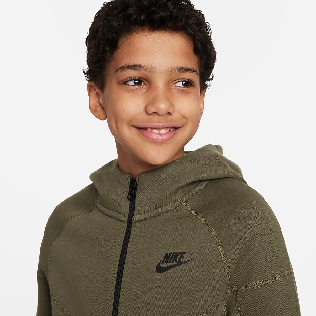 Nike Sportswear Tech Fleece Big Kids&#039; (Boys&#039;) Full-Zip Hoodie FD3285-222