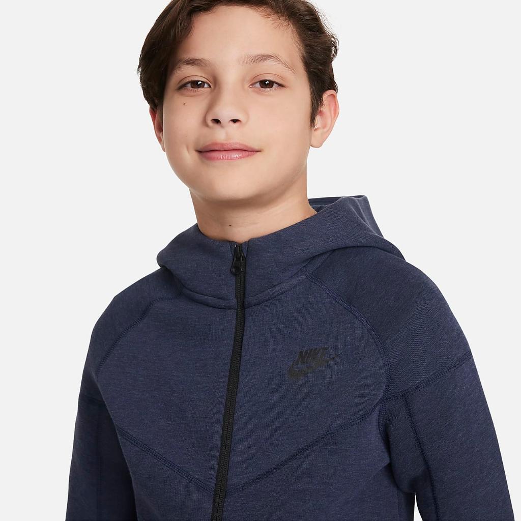 Nike Sportswear Tech Fleece Big Kids&#039; (Boys&#039;) Full-Zip Hoodie FD3285-473