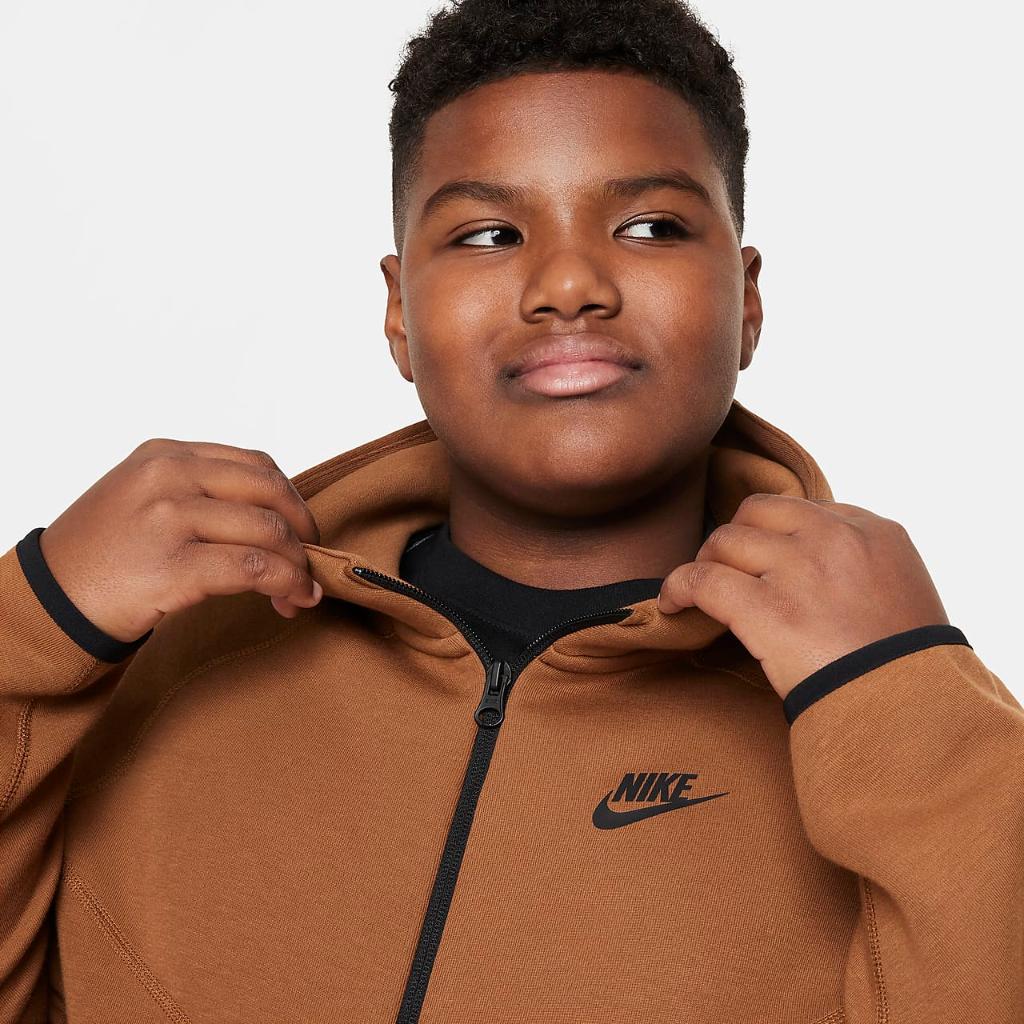 Nike Sportswear Tech Fleece Big Kids&#039; (Boys&#039;) Full-Zip Hoodie (Extended Size) FD3286-281