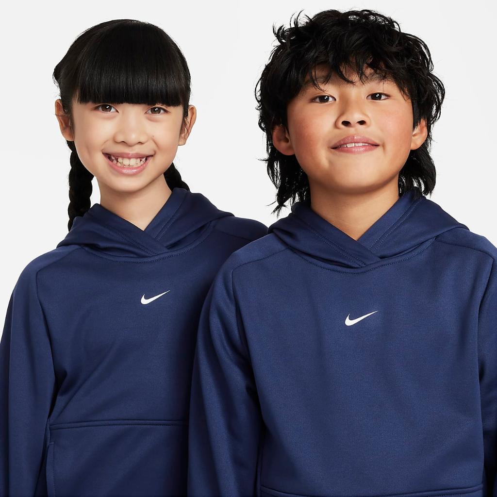 Nike Multi Big Kids&#039; Therma-FIT Pullover Training Hoodie FD3876-410