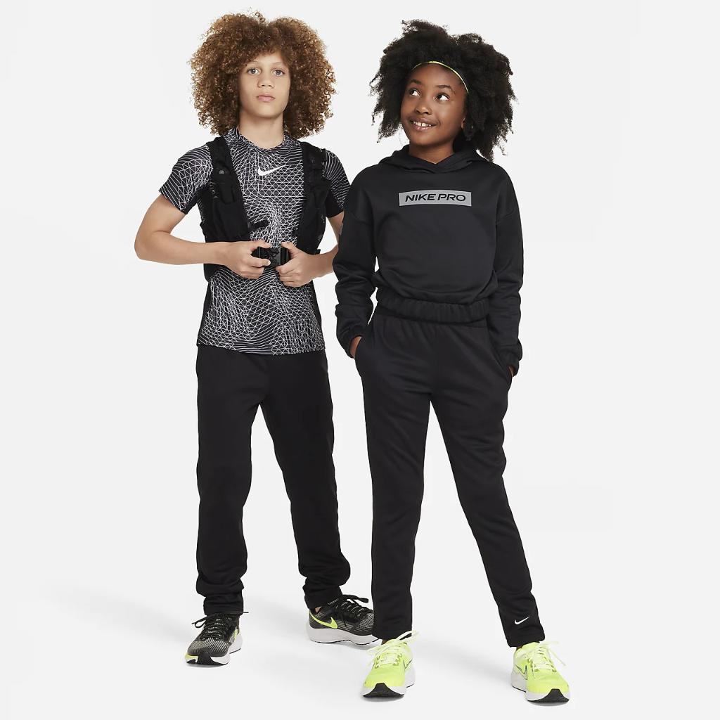 Nike Multi Big Kids&#039; Therma-FIT Open-Hem Training Pants FD3881-010