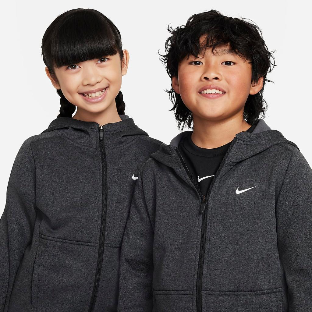Nike Therma-FIT Multi+ Big Kids&#039; Full-Zip Training Hoodie FD3883-010