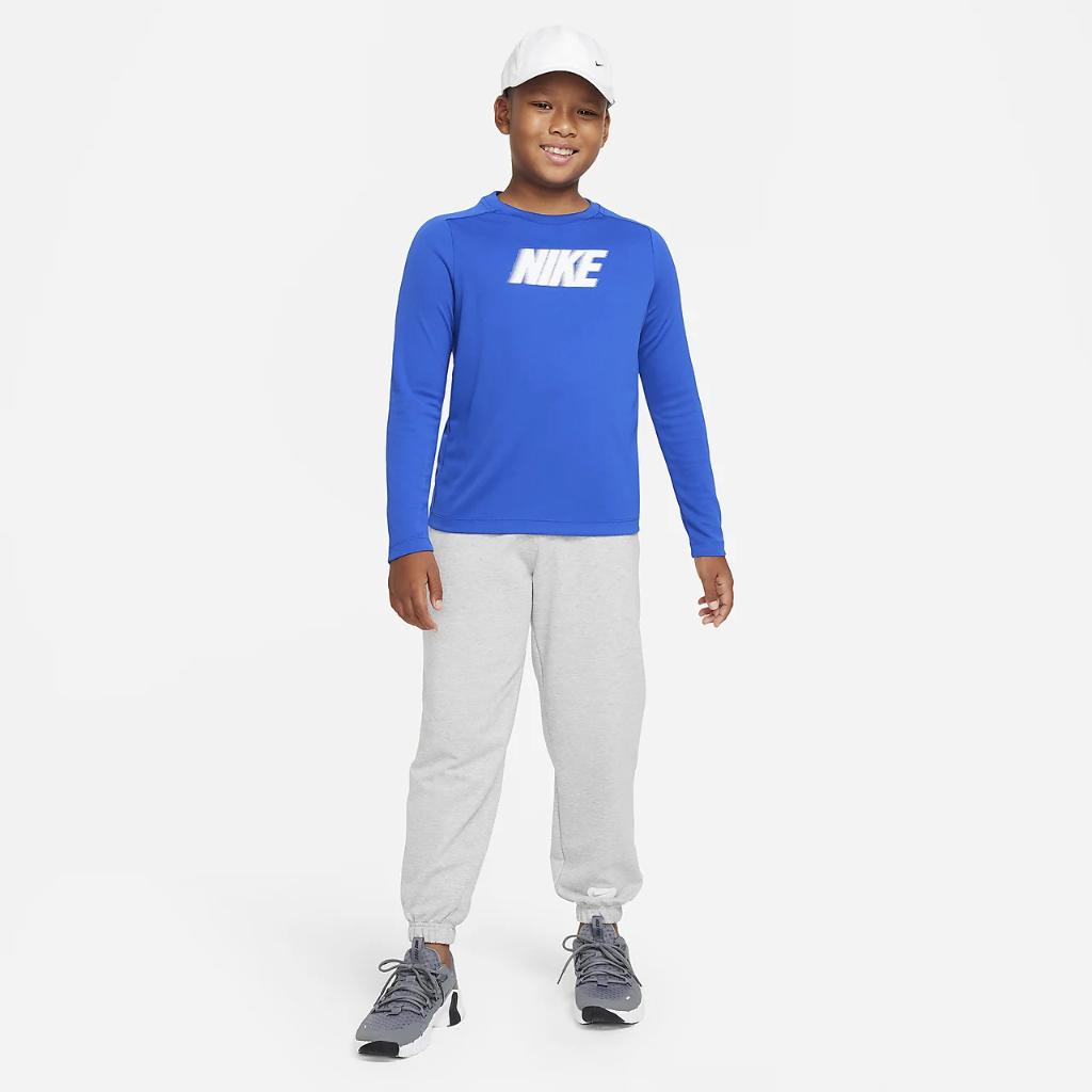 Nike Dri-FIT Multi+ Big Kids&#039; (Boys&#039;) Long-Sleeve Top FD3925-480