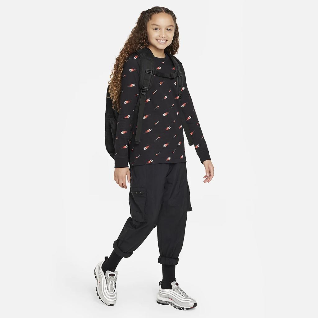 Nike Sportswear Big Kids&#039; Long-Sleeve T-Shirt FD3977-010