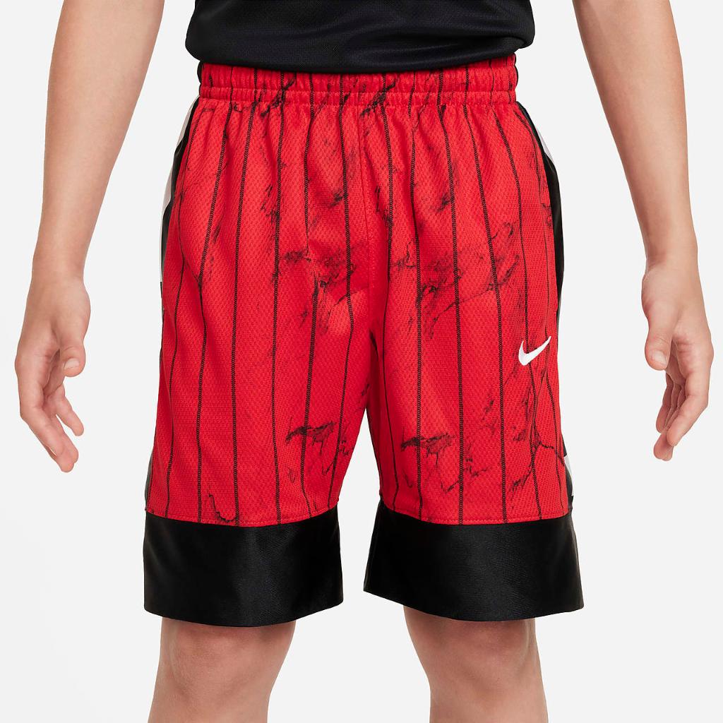 Nike Dri-FIT Elite 23 Big Kids&#039; (Boys&#039;) Printed Basketball Shorts FD4006-657