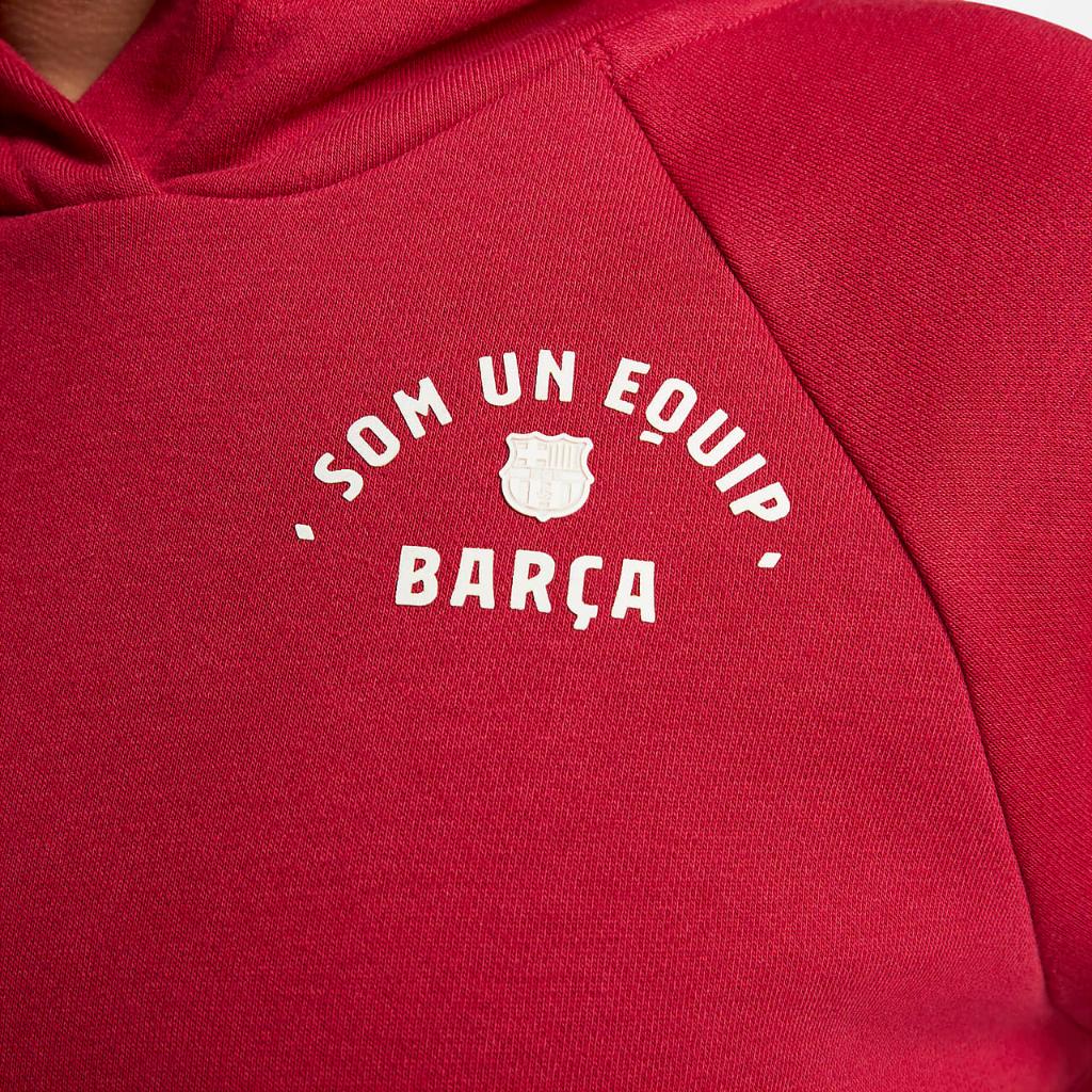 FC Barcelona Essential Women&#039;s Nike Fleece Pullover Hoodie FD4146-620