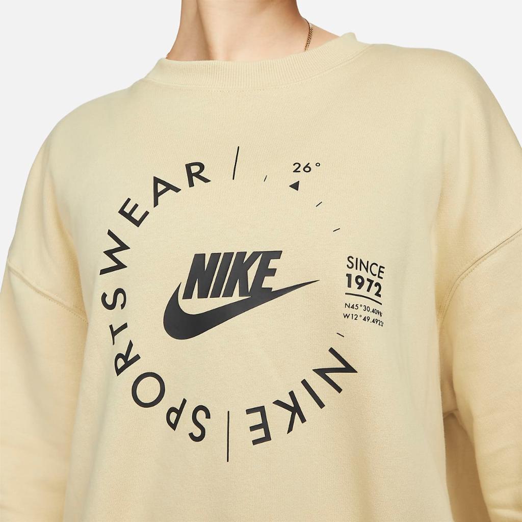 Nike Sportswear Women&#039;s Oversized Sports Utility Crew-Neck Sweatshirt FD4234-783