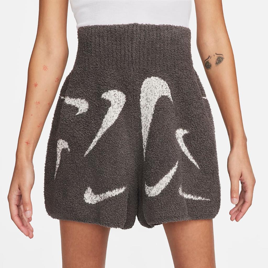 Nike Sportswear Phoenix Cozy Bouclé Women&#039;s High-Waisted Slim 4&quot; Knit Shorts FD4284-254