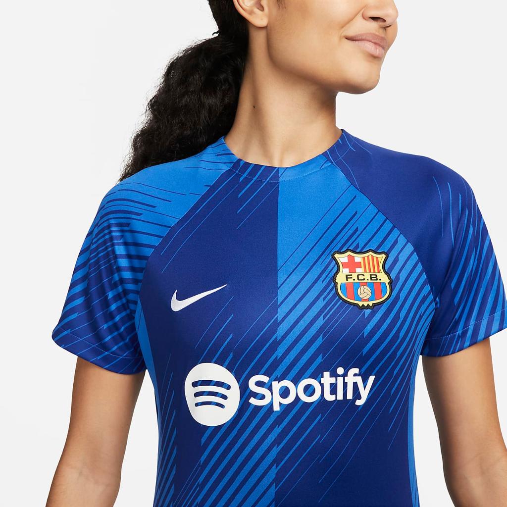 FC Barcelona Academy Pro Women&#039;s Nike Dri-FIT Pre-Match Soccer Top FD7022-464