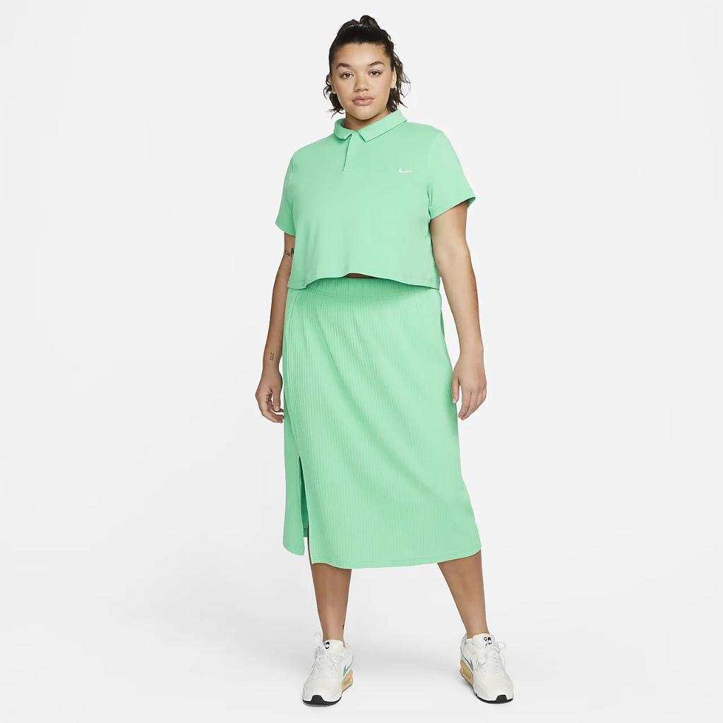 Nike Sportswear Women&#039;s High-Waisted Ribbed Jersey Skirt (Plus Size) FD7521-363