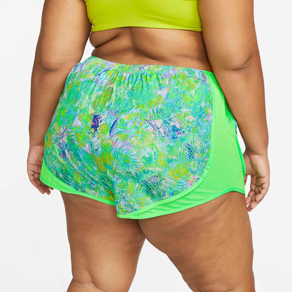 Nike Dri-FIT Tempo Women&#039;s Printed Running Shorts (Plus Size) FD7789-398