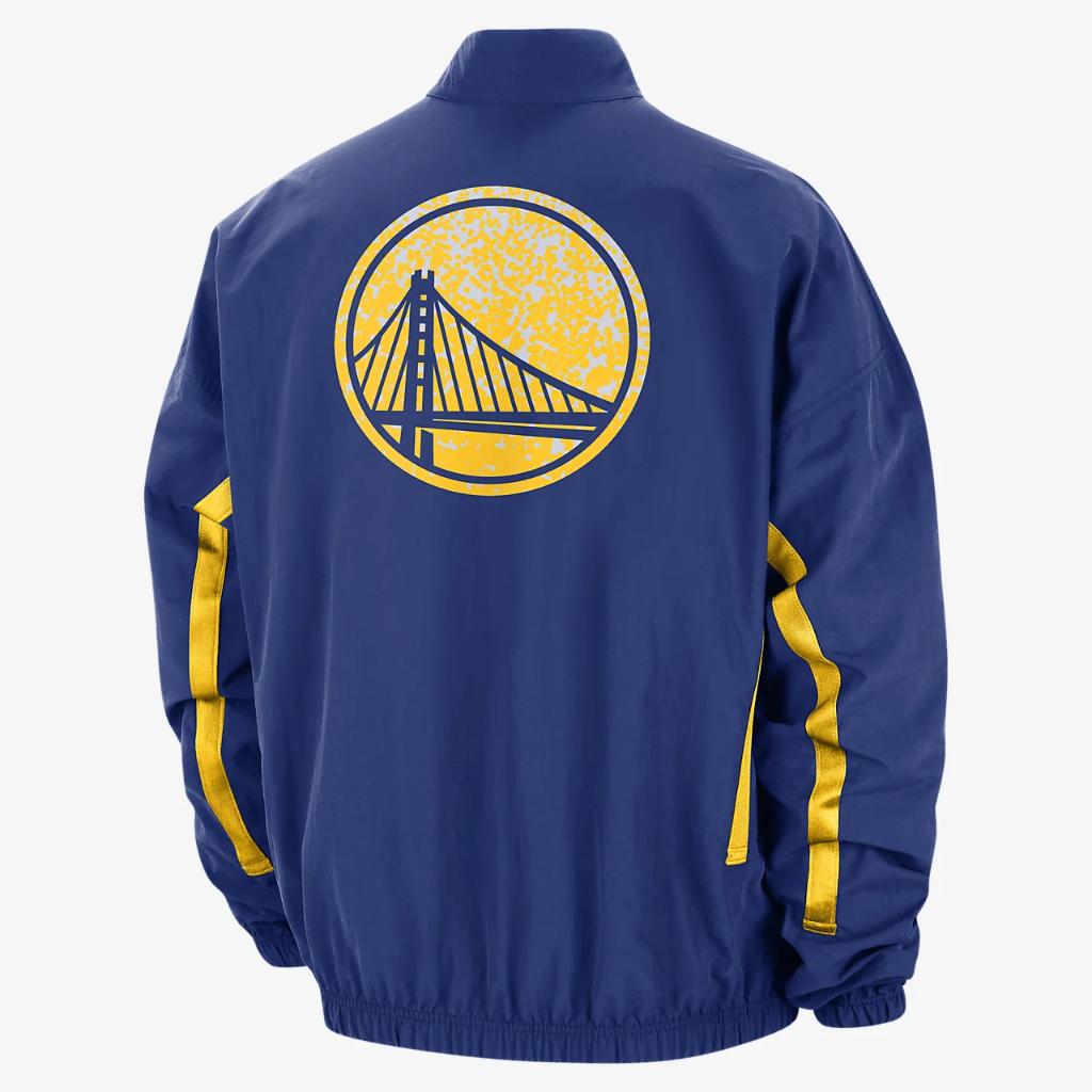 Golden State Warriors DNA Courtside Men&#039;s Nike NBA Woven Graphic Jacket FD8530-495