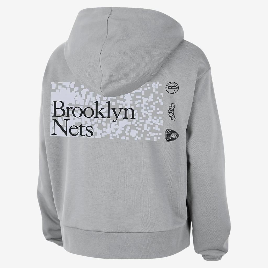 Brooklyn Nets Standard Issue Women&#039;s Nike Dri-FIT NBA Pullover Hoodie FD8883-007