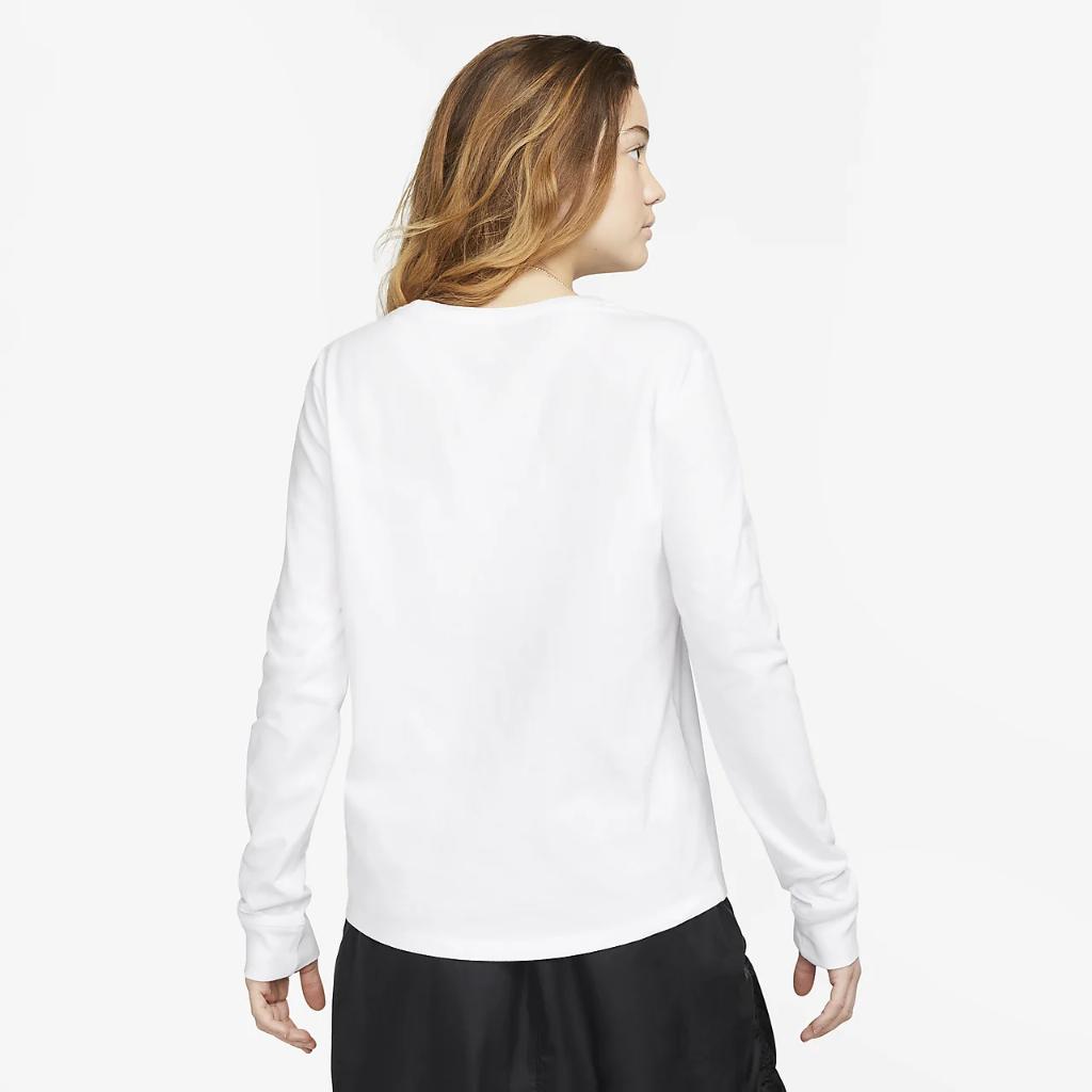 Nike Sportswear Essentials Women&#039;s Long-Sleeve Logo T-Shirt FJ0441-100