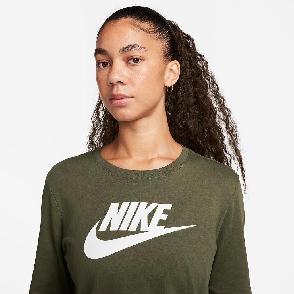 Nike Sportswear Essentials Women&#039;s Long-Sleeve Logo T-Shirt FJ0441-325