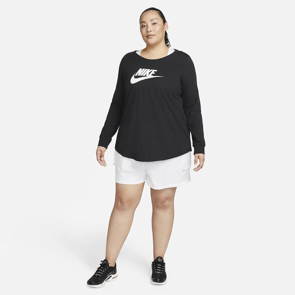 Nike Sportswear Club Women&#039;s Long-Sleeve T-Shirt (Plus Size) FJ0443-010