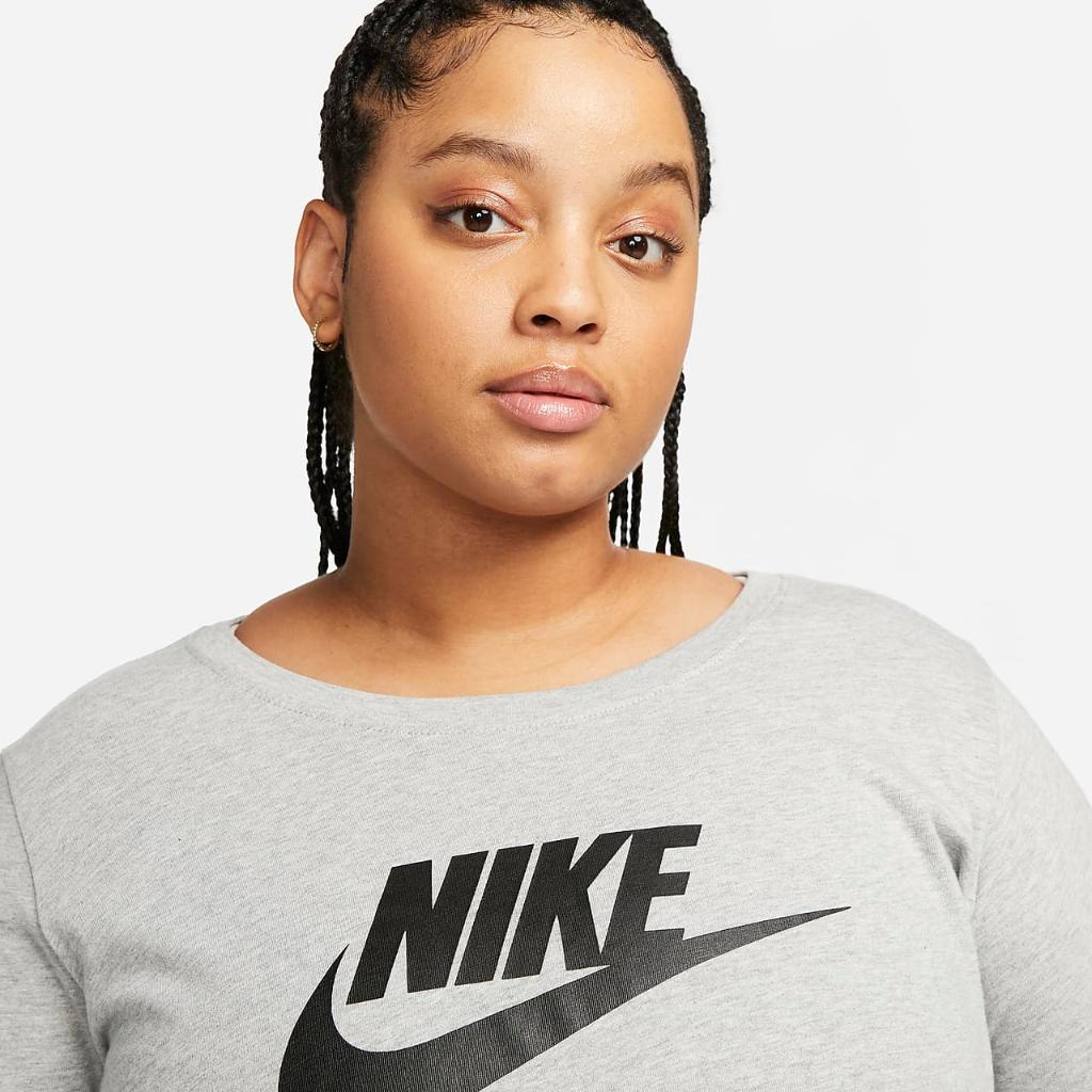 Nike Sportswear Club Women&#039;s Long-Sleeve T-Shirt (Plus Size) FJ0443-063