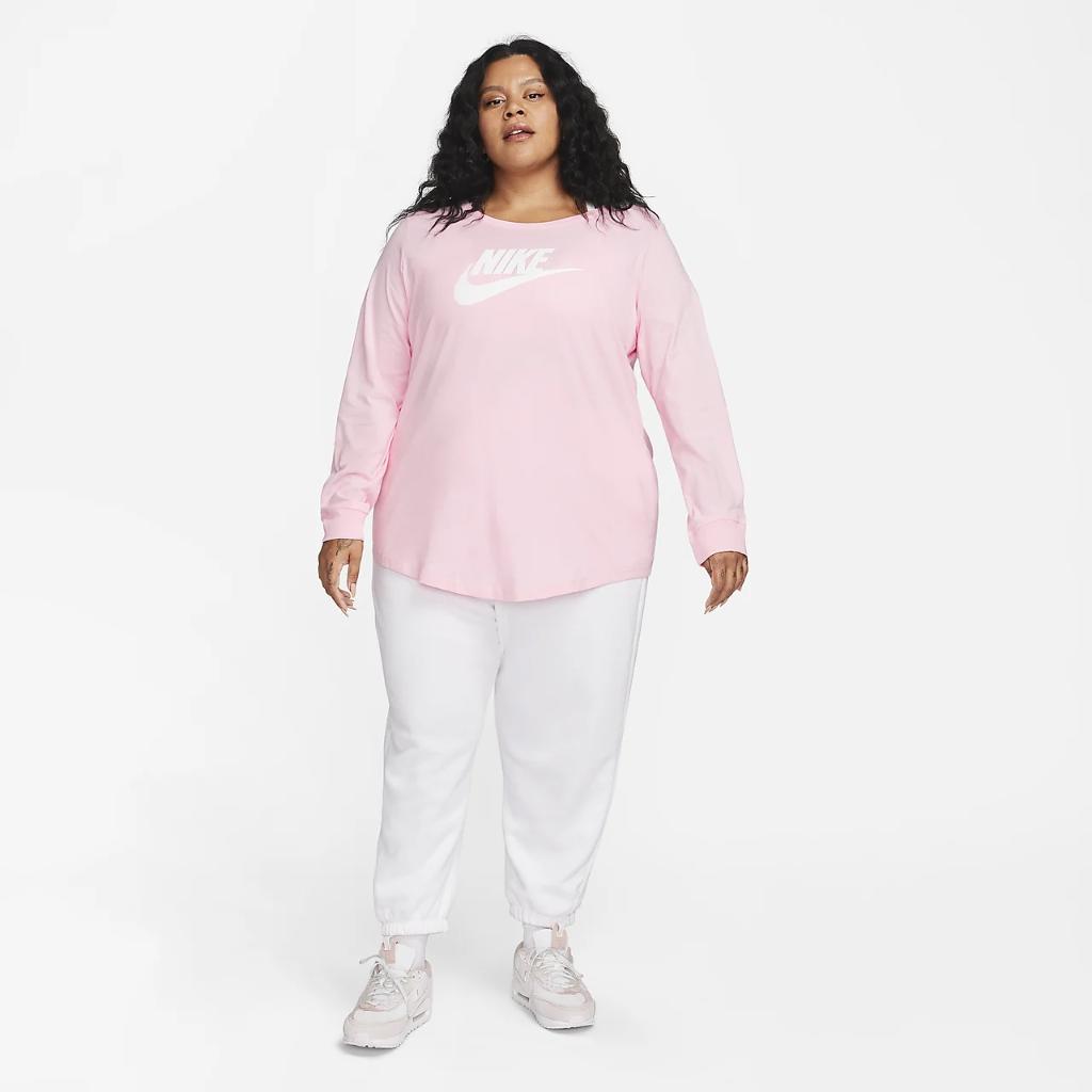 Nike Sportswear Club Women&#039;s Long-Sleeve T-Shirt (Plus Size) FJ0443-690