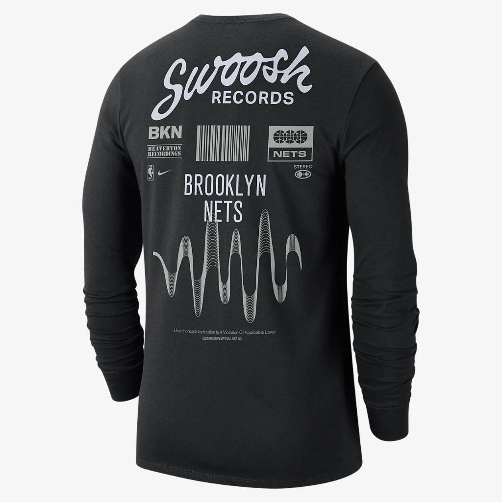 Brooklyn Nets Essential Men&#039;s Nike NBA Long-Sleeve T-Shirt FJ0463-010