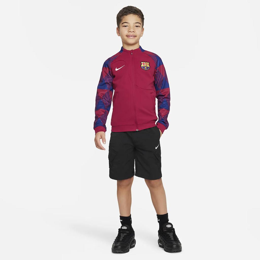 FC Barcelona Academy Pro Big Kids&#039; Knit Soccer Jacket FJ1558-620