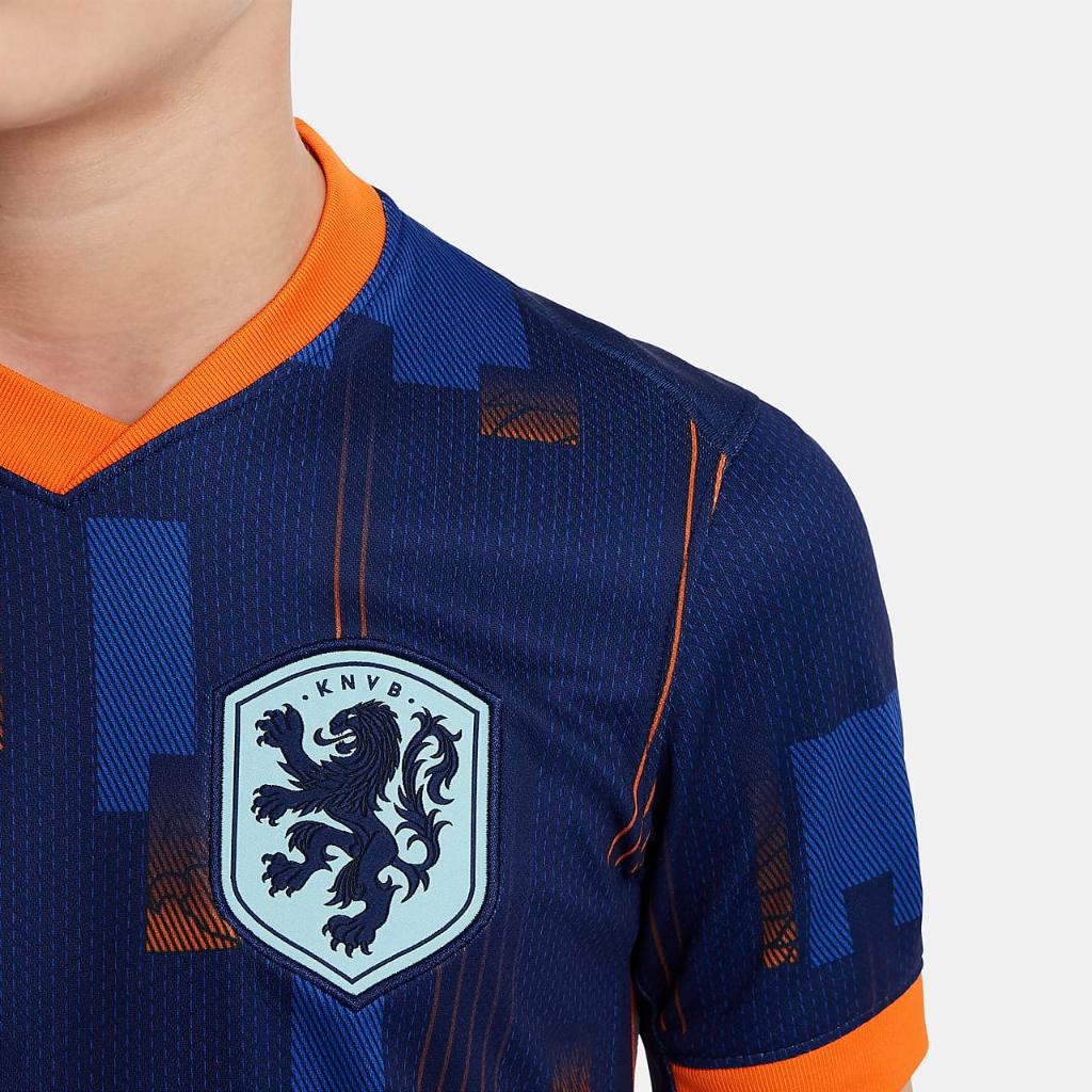 Netherlands (Men&#039;s Team) 2024/25 Stadium Away Big Kids&#039; Nike Dri-FIT Soccer Replica Jersey FJ1584-492