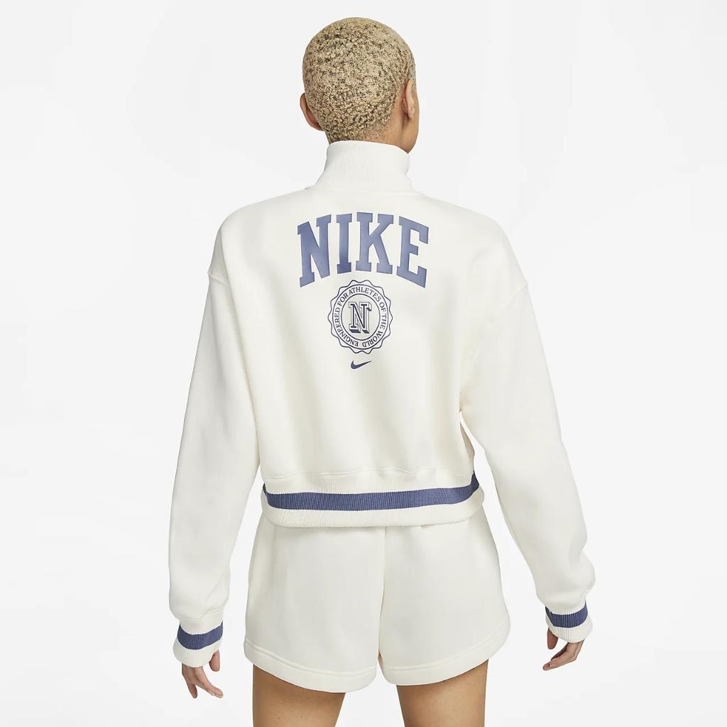 Nike Sportswear Phoenix Fleece Women&#039;s Oversized 1/2-Zip Crop Sweatshirt FJ1819-110