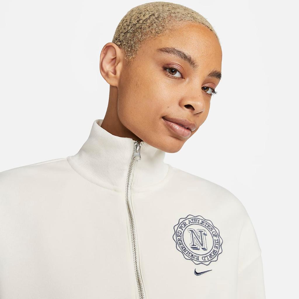 Nike Sportswear Phoenix Fleece Women&#039;s Oversized 1/2-Zip Crop Sweatshirt FJ1819-110