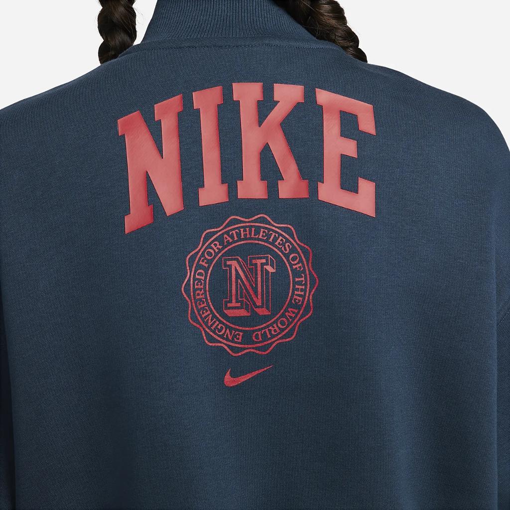 Nike Sportswear Phoenix Fleece Women&#039;s Oversized 1/2-Zip Crop Sweatshirt FJ1819-454