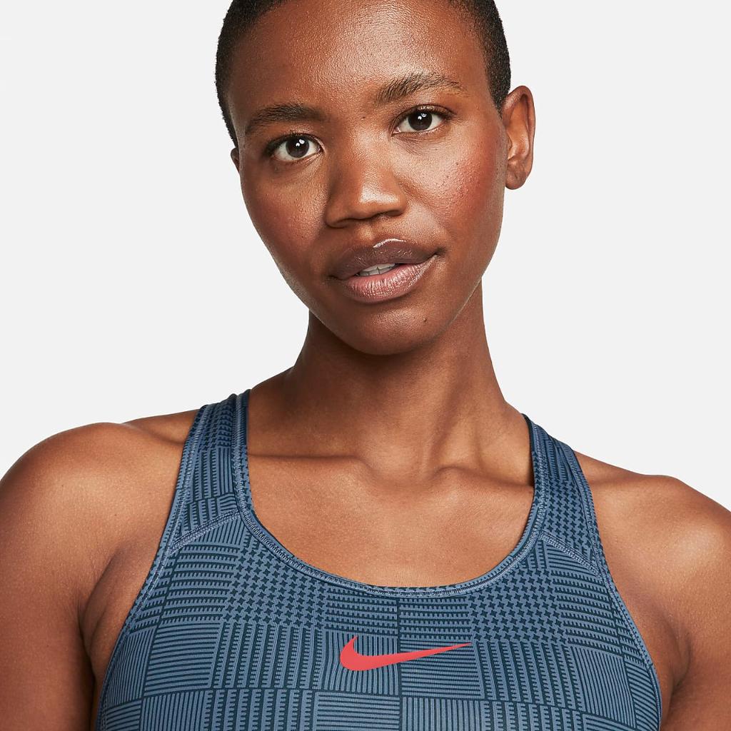 Nike Swoosh Women&#039;s Medium-Support Padded Printed Sports Bra FJ1823-491