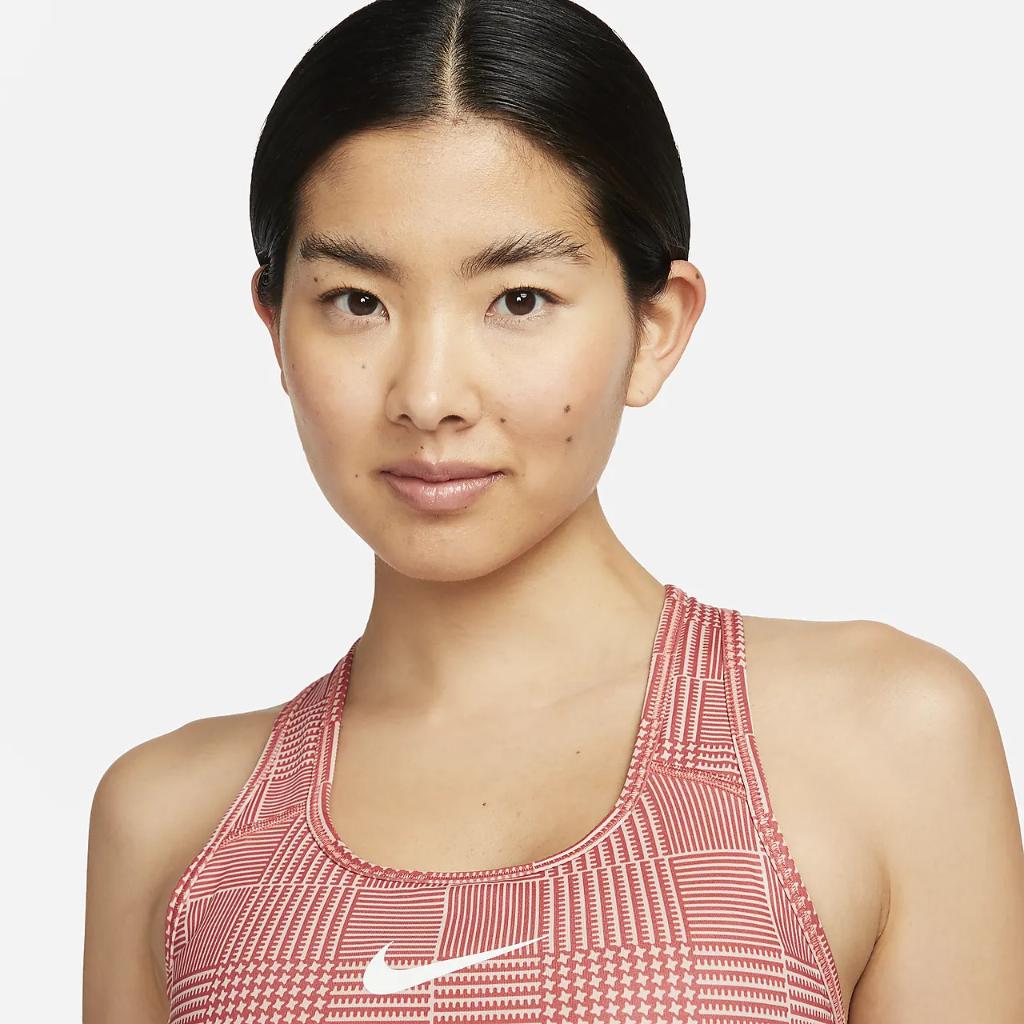 Nike Swoosh Women&#039;s Medium-Support Padded Printed Sports Bra FJ1823-655