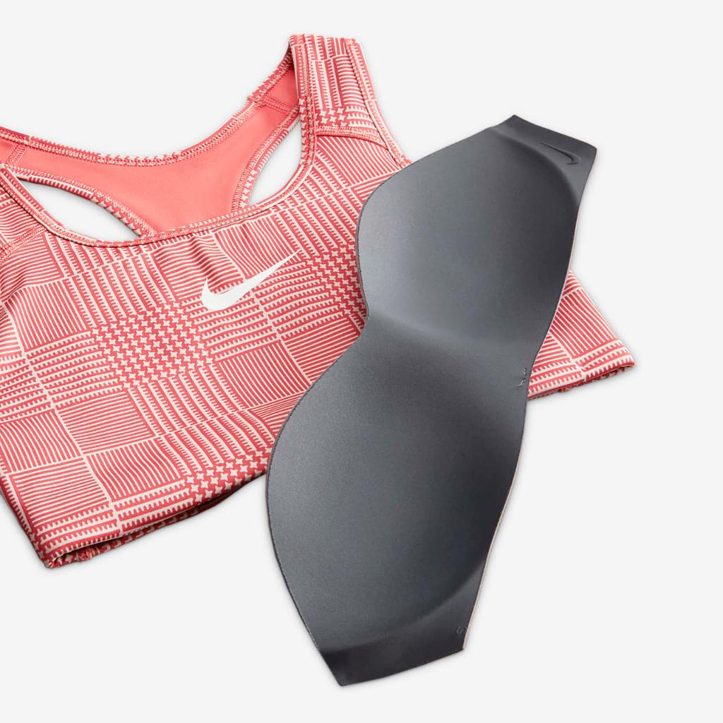 Nike Swoosh Women&#039;s Medium-Support Padded Printed Sports Bra FJ1823-655