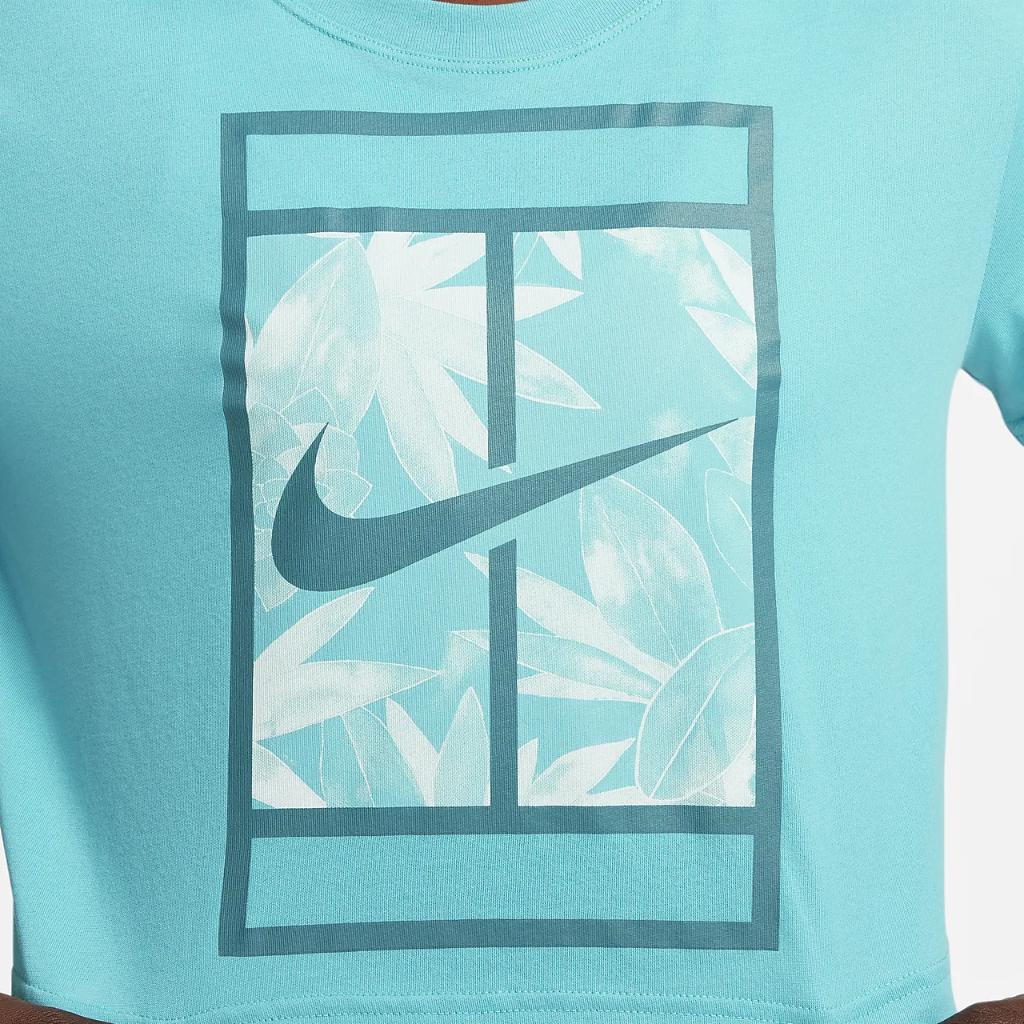 Nike Dri-FIT Slam Women&#039;s Cropped T-Shirt FJ2711-367