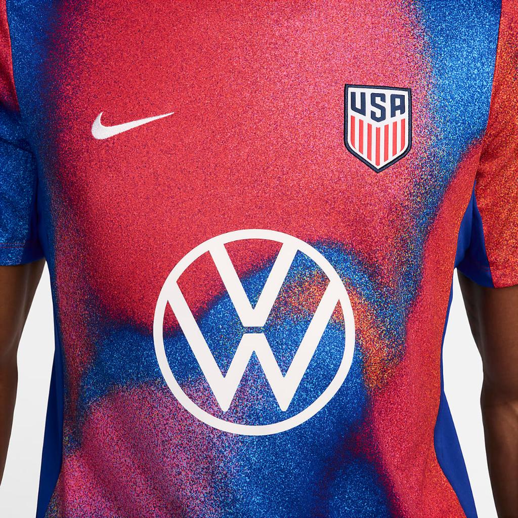 USA Academy Pro Men&#039;s Nike Dri-FIT Soccer Pre-Match Short-Sleeve Top FJ2734-101