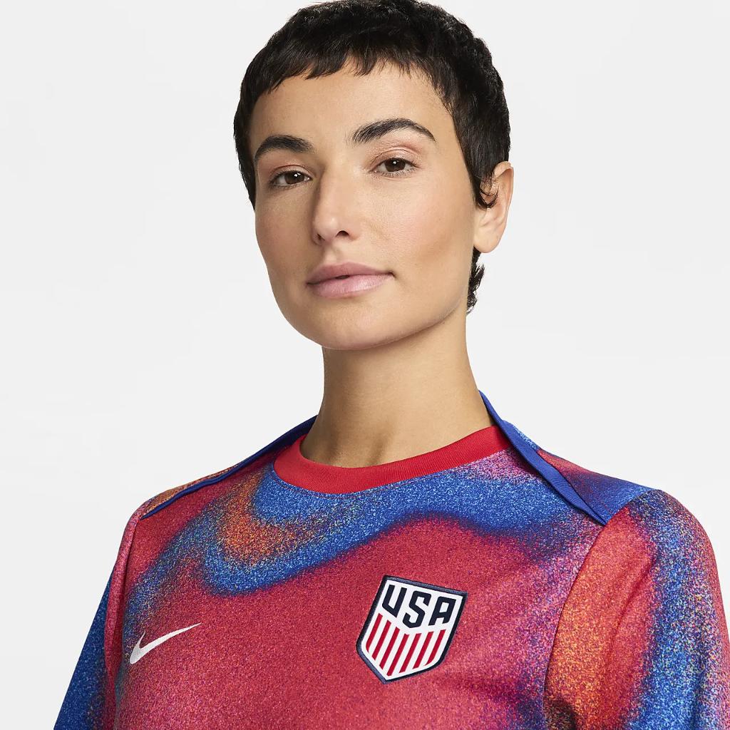 USMNT Academy Pro Women&#039;s Nike Dri-FIT Soccer Pre-Match Short-Sleeve Top FJ2823-101