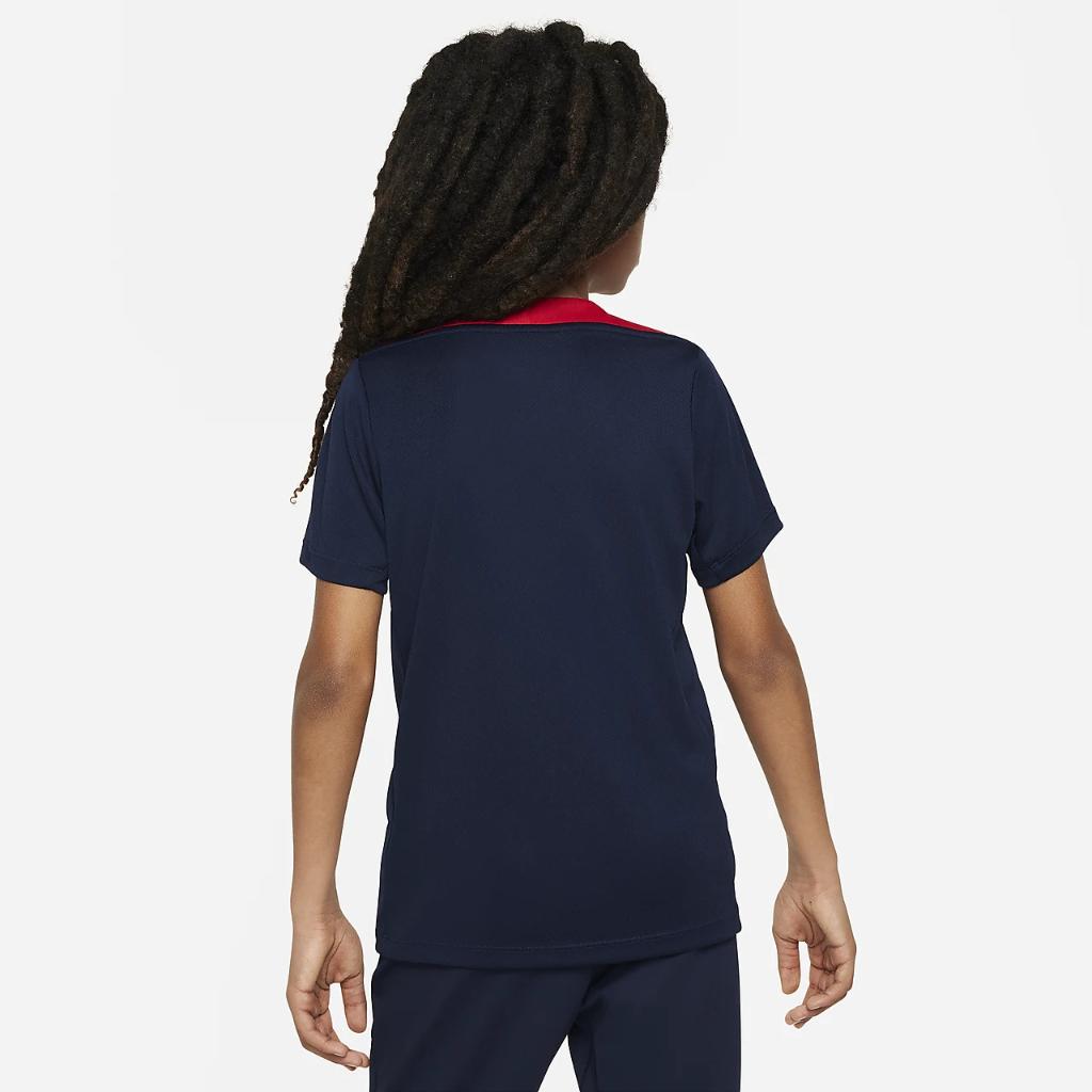 USMNT Strike Big Kids&#039; Nike Dri-FIT Soccer Short-Sleeve Knit Top FJ3039-452