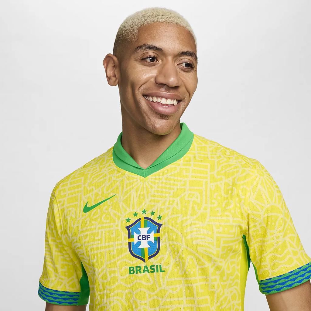 Brazil 2024 Match Home Men&#039;s Nike Dri-FIT ADV Soccer Authentic Jersey FJ4270-706