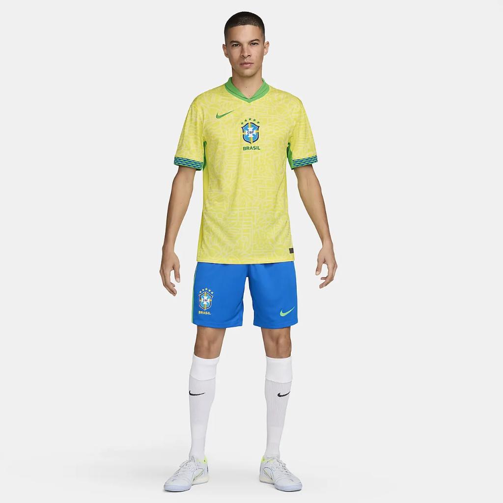 Brazil 2024 Stadium Home Men&#039;s Nike Dri-FIT Soccer Replica Jersey FJ4284-706