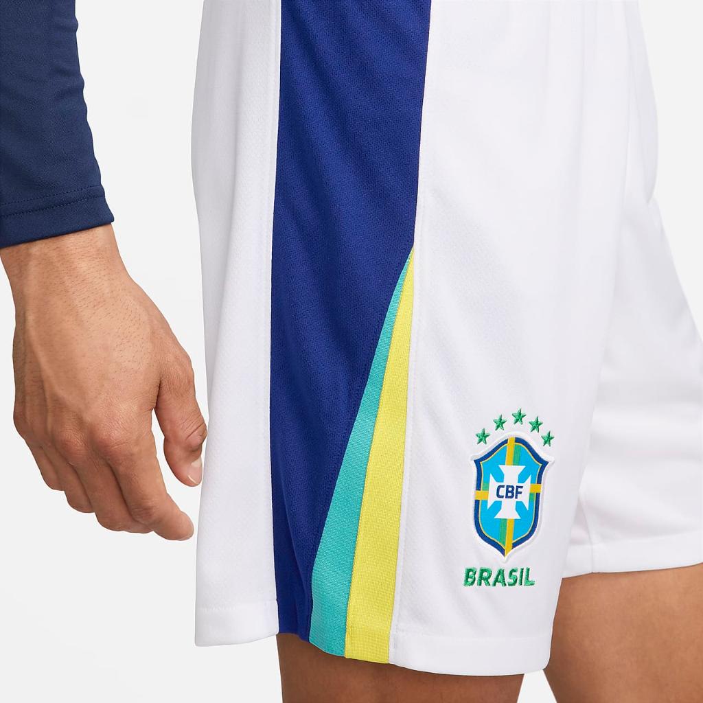Brazil 2024 Stadium Away Men&#039;s Nike Dri-FIT Soccer Replica Shorts FJ4307-100
