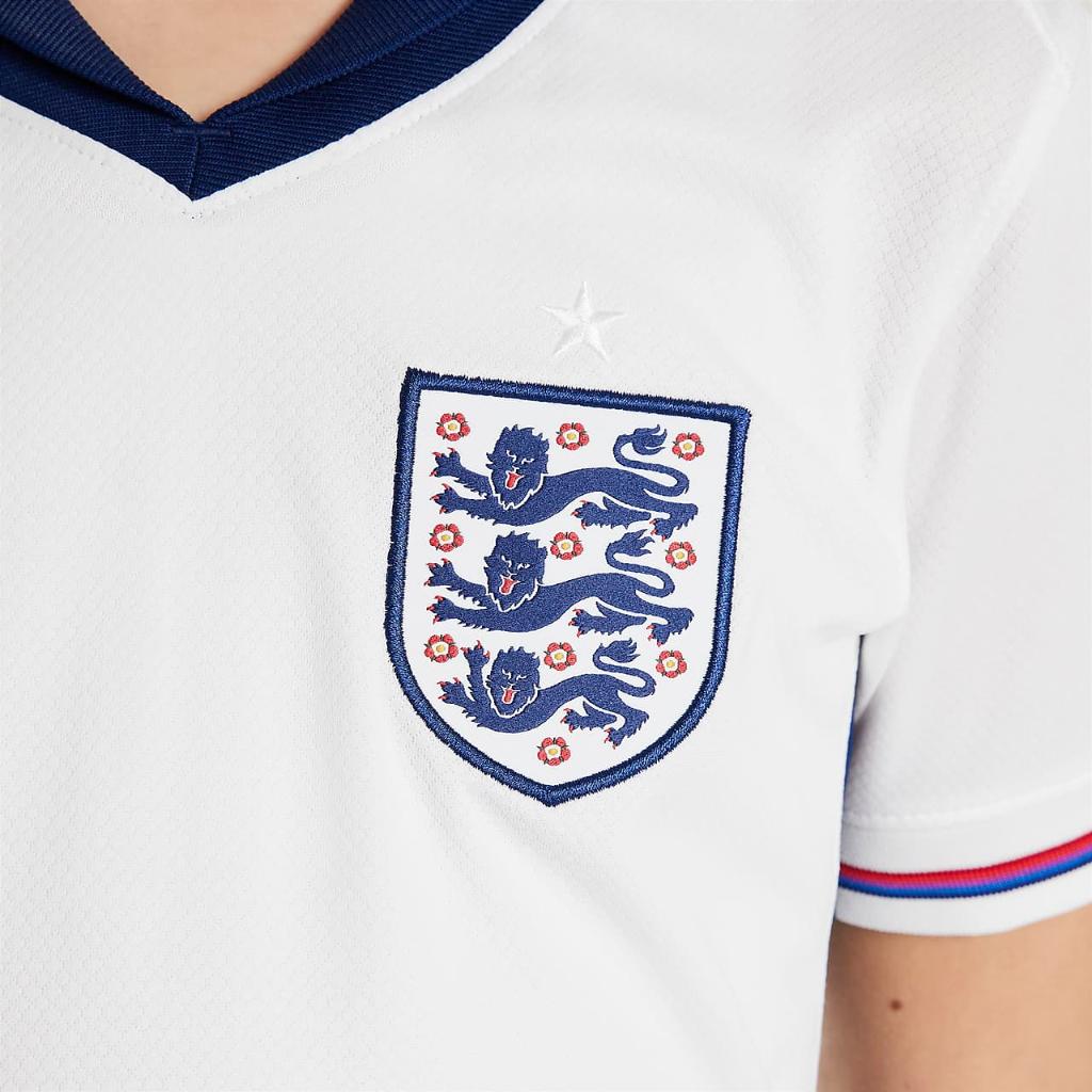 England (Men&#039;s Team) 2024/25 Stadium Home Big Kids&#039; Nike Dri-FIT Soccer Replica Jersey FJ4410-100