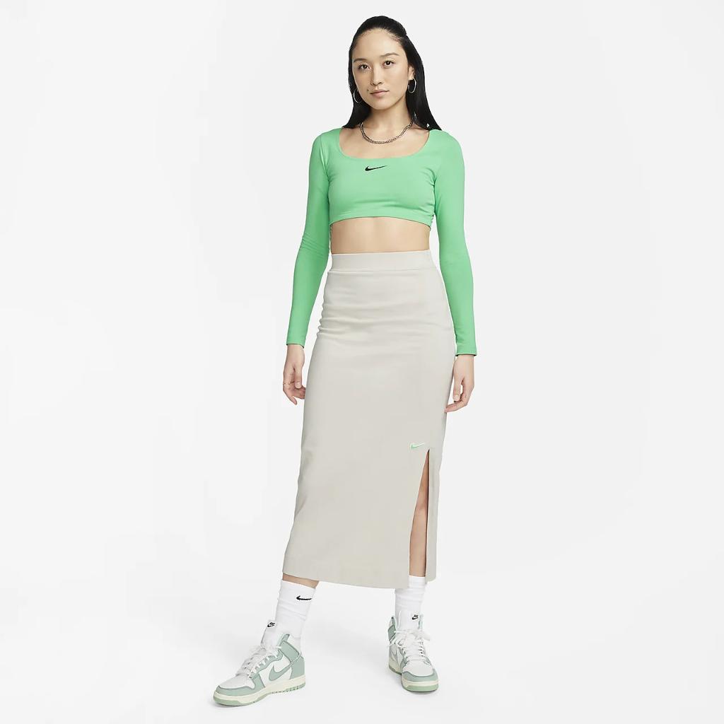 Nike Sportswear Women&#039;s Long-Sleeve Crop Top FJ5228-363